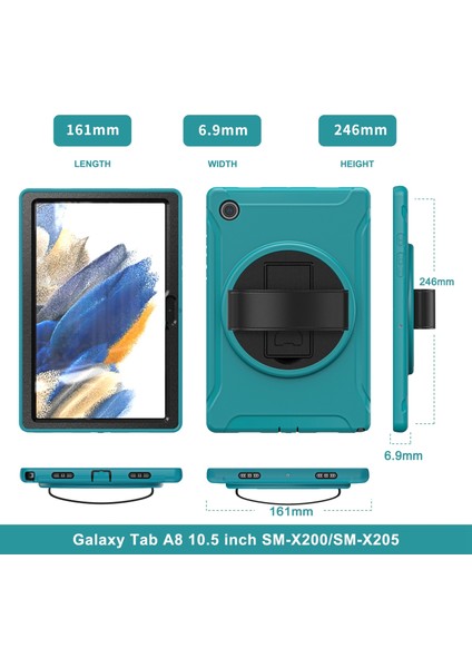 Samsung Galaxy Tab A8 10.5 2021 Için Tpu + Pc Tablet Kılıfı (Yurt Dışından) modelleri
