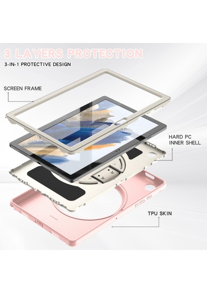 Samsung Galaxy Tab A8 10.5 2021 Için Tpu + Pc Tablet Kılıfı (Yurt Dışından) fırsatları