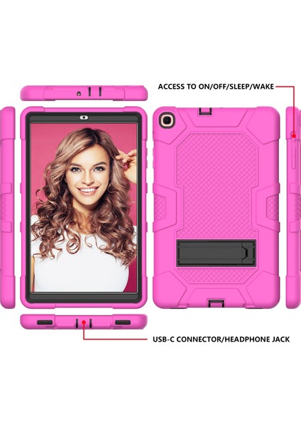 Samsung Galaxy Tab A 10.1 (2019) / T510 Için Silikon+Pc Kılıfı (Yurt Dışından) modelleri