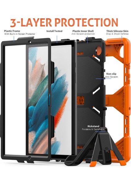 Samsung Galaxy Tab A8 10.5 2021 X200 / X205 Tablet Kılıfı (Yurt Dışından) fırsatları