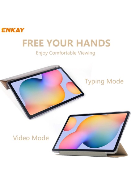 Samsung Galaxy Tab S6 Için Üç Katlı Akıllı Kılıf (Yurt Dışından) modelleri