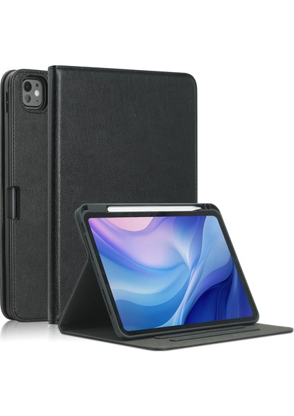 iPad Pro 11 2024 Için Akıllı Deri Tablet Kılıfı (Yurt Dışından)