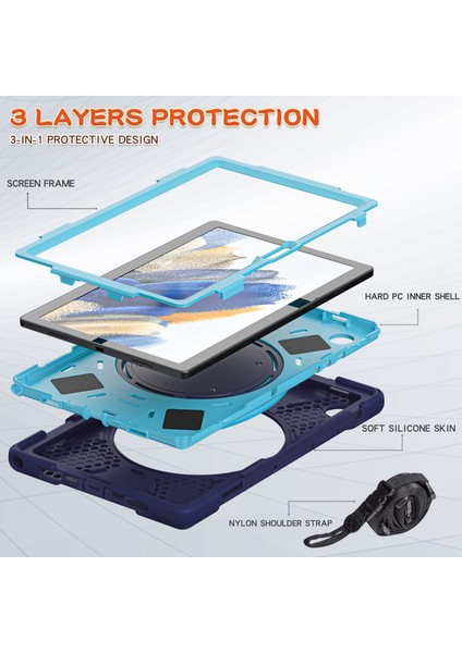 Samsung Galaxy Tab A8 10.5 2021 Için Silikon + Pc Tablet Kılıfı (Yurt Dışından) indirimleri