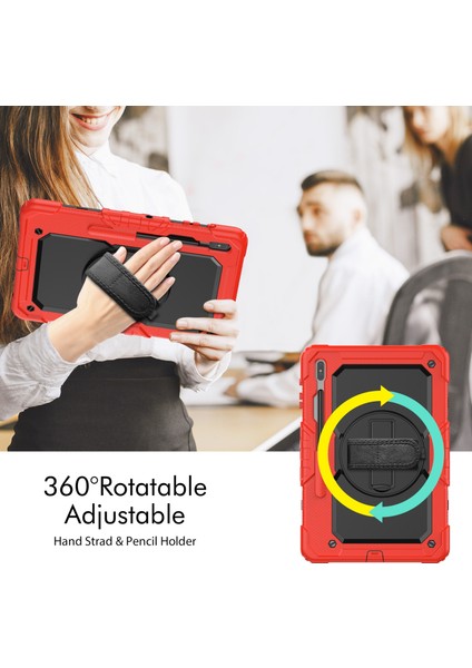 Samsung Galaxy Tab S8+ 12.4 Inç SM-X800 Için Silikon + Pc Kılıfı (Yurt Dışından) fırsatları