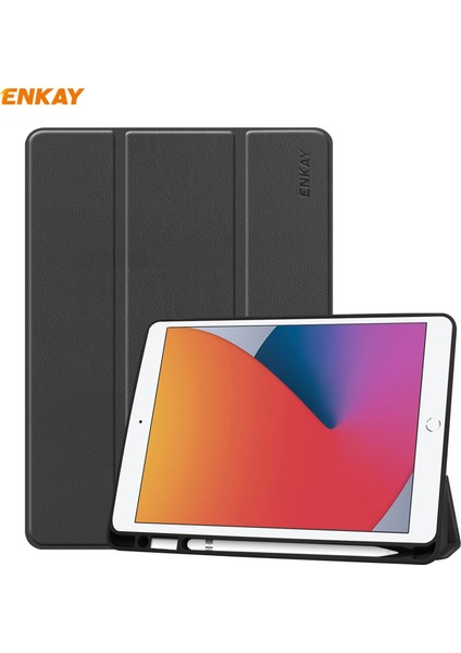 iPad 10.2 Için Kalem Yuvalı Akıllı Kılıf 2021 / 2020 / 2019 (Yurt Dışından)