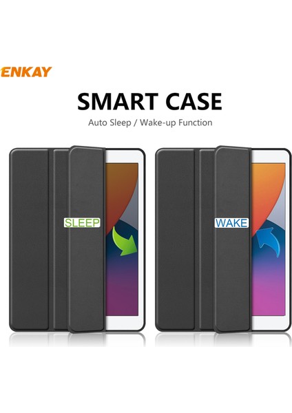 iPad 10.2 Için Kalem Yuvalı Akıllı Kılıf 2021 / 2020 / 2019 (Yurt Dışından) modelleri