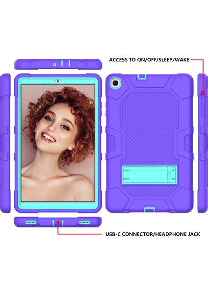 Samsung Galaxy Tab A 10.1 (2019) / T510 Için Silikon+Pc Kılıfı (Yurt Dışından) modelleri