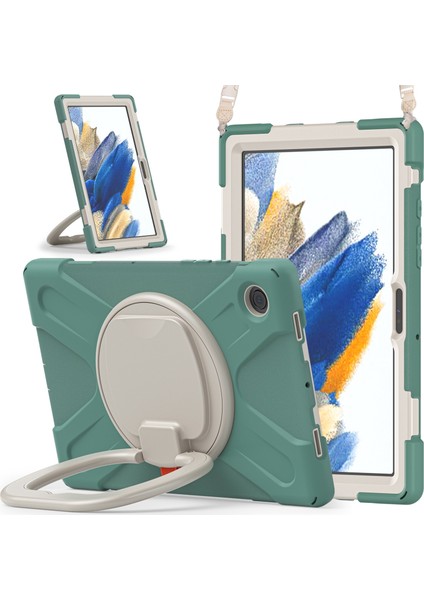 Samsung Galaxy Tab A8 10.5 2021 Için Silikon + Pc Tablet Kılıfı (Yurt Dışından)