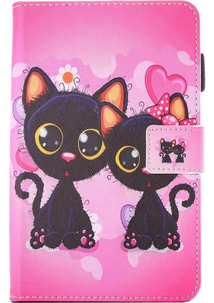 Galaxy Tab A 10.1 (2016) / T580 Şeftali Çiçeği Desenli Pu Kılıf Için (Yurt Dışından) fırsatları