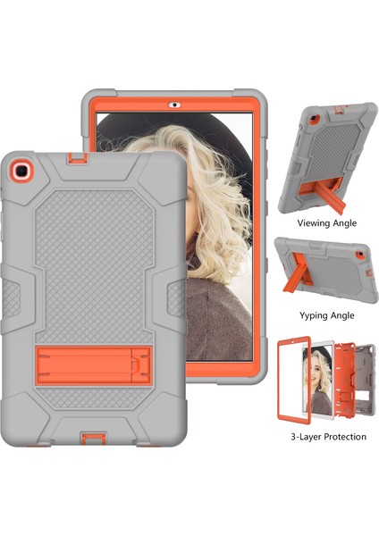 Samsung Galaxy Tab A 10.1 (2019) / T510 Için Silikon+Pc Kılıfı (Yurt Dışından) fırsatları