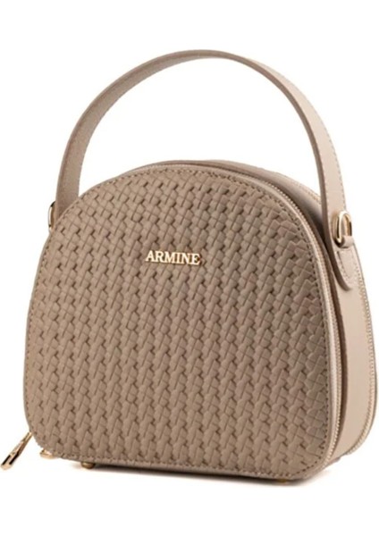 Örgülü Kadın El Omuz Çanta 408 Vizon fiyatları