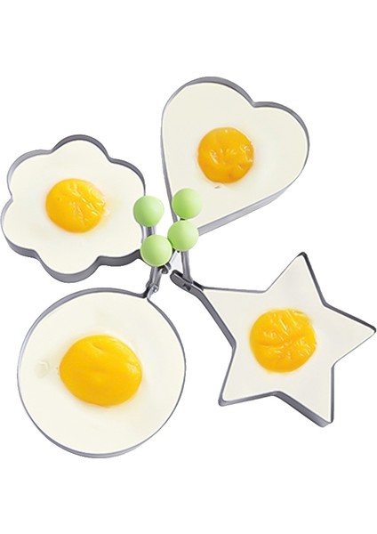 4'ü 1 Arada Paslanmaz Ste Kızarmış Yumurta Gözleme Kalıbı (Yurt Dışından)