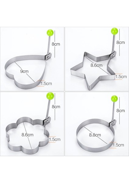 4'ü 1 Arada Paslanmaz Ste Kızarmış Yumurta Gözleme Kalıbı (Yurt Dışından) fırsatları