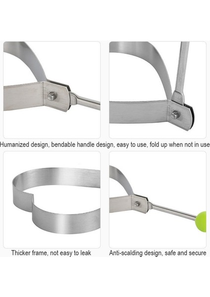 4'ü 1 Arada Paslanmaz Ste Kızarmış Yumurta Gözleme Kalıbı (Yurt Dışından) indirimleri