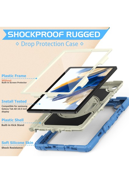 Samsung Galaxy Tab A8 10.5 2021 Için Silikon + Pc Tablet Kılıfı (Yurt Dışından) indirimleri