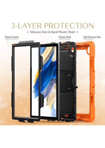 Samsung Galaxy Tab A8 10.5 2021 Için Silikon + Pc Tablet Kılıfı (Yurt Dışından) fırsatları