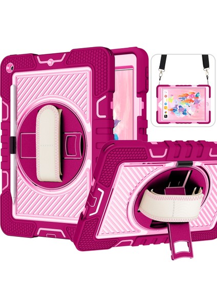 iPad 10.2 2021 / 2020 / 2019 Için Silikon + Pc Kılıfı (Yurt Dışından)