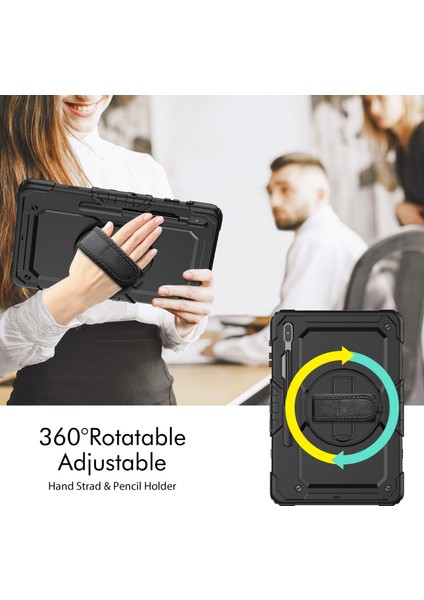 Samsung Galaxy Tab S8+ 12,4 Inç SM-X800 Için Silikon+Pc Kılıfı (Yurt Dışından) fırsatları