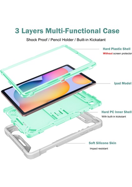 Samsung Galaxy Tab S6 Lite Için Silikon + Pc Kılıfı (Yurt Dışından) indirimleri