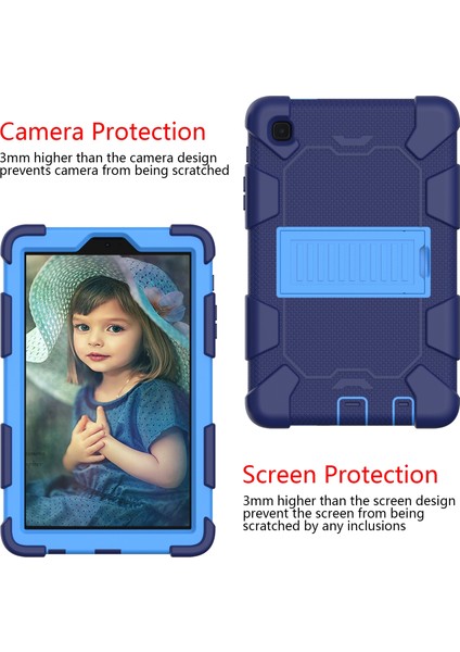 Galaxy Tab Tab A7 T220 / T225 Silikon + Pc Kılıfı Samsung Galaxy Tab A7 Lite T220 Için (Yurt Dışından) fiyatları