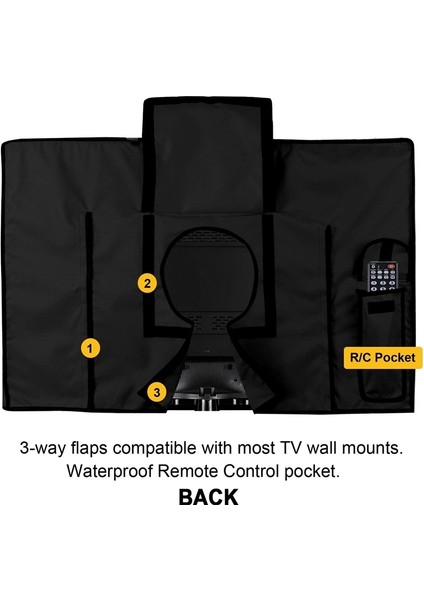 Dış Mekan Tv Su Geçirmez ve Toz Geçirmez Koruyucu Kapak 52-55 Inç (Yurt Dışından) fırsatları