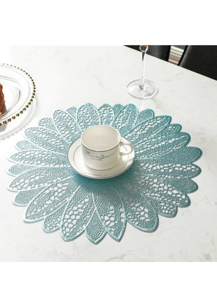 Ayçiçeği Şekli Ev Moda Pvc Yemek Masası Placemat Avrupa Tarzı Mutfak Gereçleri Sofra Pad Coaster Cof Çay Yer Mat (Yurt Dışından)