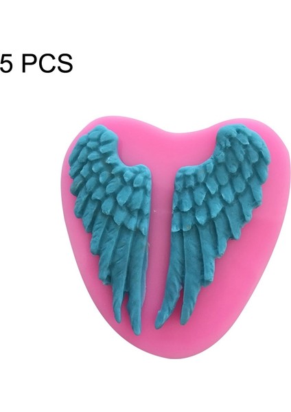 5 Parça Ang Wings Kek Silikon Kalıp Melek Kanatları (Yurt Dışından)