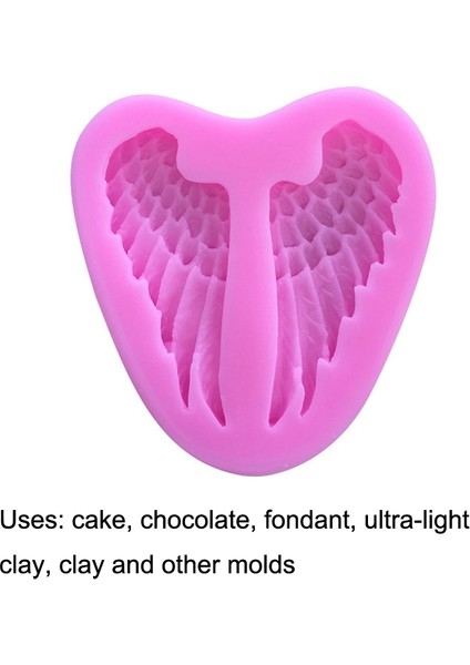 5 Parça Ang Wings Kek Silikon Kalıp Melek Kanatları (Yurt Dışından) modelleri