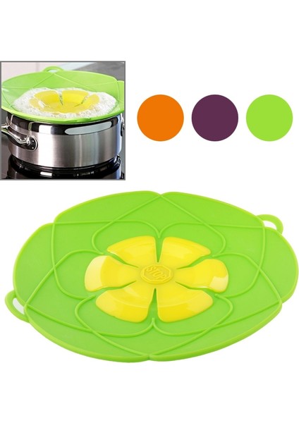 Dökülmeye Dayanıklı Isıya Dayanıklı Silikon Tencere Kapağı (Yurt Dışından)