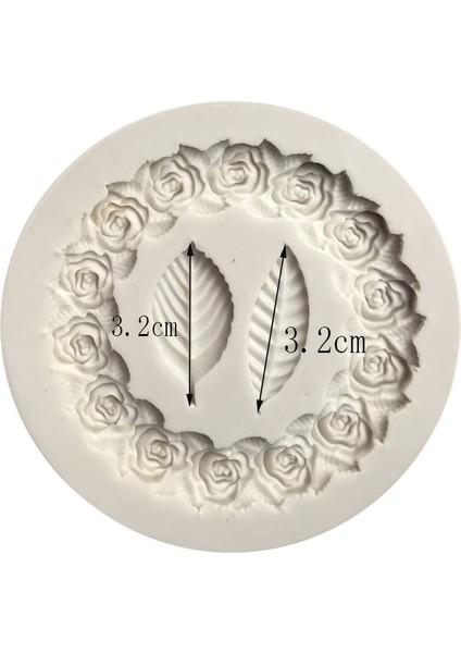 2 Adet Gül Çelenk Gül Yaprağı Silikon Fondan Kalıp Kek Kenar Dekorasyon Aracı Pişirme Tutkal Kalıp (Yurt Dışından) fırsatları