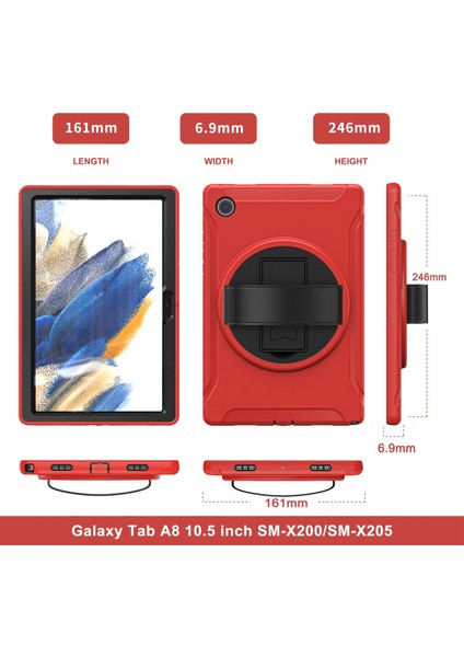 Samsung Galaxy Tab A8 10.5 2021 Için Tpu + Pc Tablet Kılıfı (Yurt Dışından) modelleri
