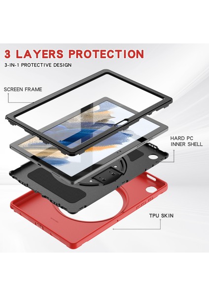 Samsung Galaxy Tab A8 10.5 2021 Için Tpu + Pc Tablet Kılıfı (Yurt Dışından) fırsatları