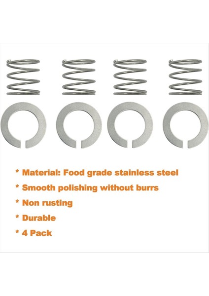 Mikser Için 4pcs Yay ve Yıkayıcı 3,5 Quart Ila 7 Quart Ömrünü Korur ve Uzatır Hızlı Kurulum Aksesuarı (Yurt Dışından) fırsatları