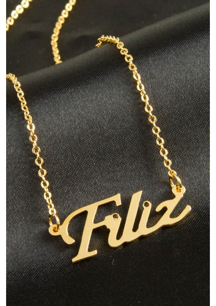 Resveq Filiz İsimli Kolye -Sarı