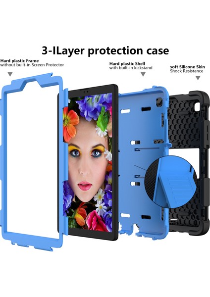 Galaxy Tab Tab A7 T220 / T225 Silikon + Pc Kılıfı Samsung Galaxy Tab A7 Lite T220 Için (Yurt Dışından) modelleri