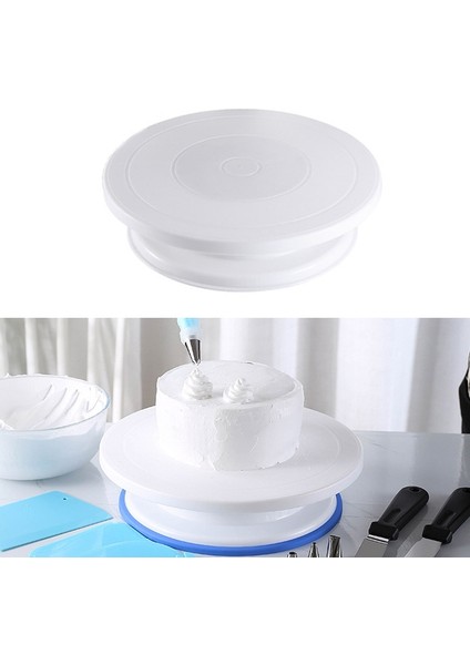 Kek Döner Tabla Pişirme Aracı, Özellikler: Beyaz (Yurt Dışından)