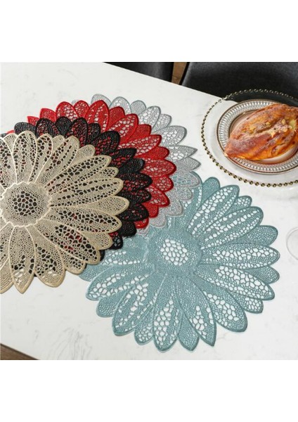 Ayçiçeği Şekli Ev Moda Pvc Yemek Masası Placemat Avrupa Tarzı Mutfak Gereçleri Sofra Pad Coaster Cof Çay Yer Mat (Yurt Dışından) fiyatları