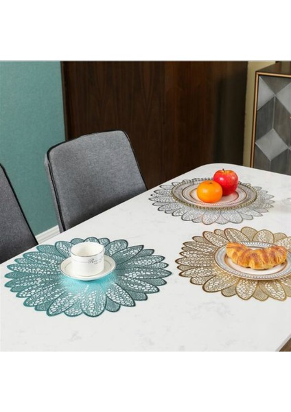 Ayçiçeği Şekli Ev Moda Pvc Yemek Masası Placemat Avrupa Tarzı Mutfak Gereçleri Sofra Pad Coaster Cof Çay Yer Mat (Yurt Dışından) modelleri