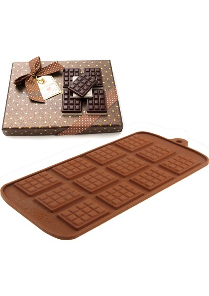 Yüksek 12 Adet Silikon Malzeme Çikolata Kalıp (Yurt Dışından)
