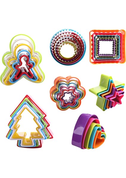 5 Adet/takım Kurabiye Plastik Kek Kalıbı Bisküvi Piston Formları Dıy Pişirme Araçları (Yurt Dışından) fırsatları