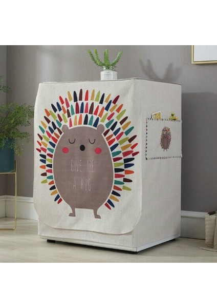 Karikatür Pamuk ve Keten Tamburlu Rulo Çamaşır Makinesi Toz Kapağı 83X60X60CM (Yurt Dışından) fiyatları