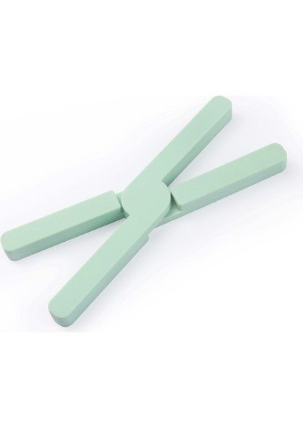 Kalınlaşmış Silikon Katlanabilir Pot Mat Yeşil (Yurt Dışından)