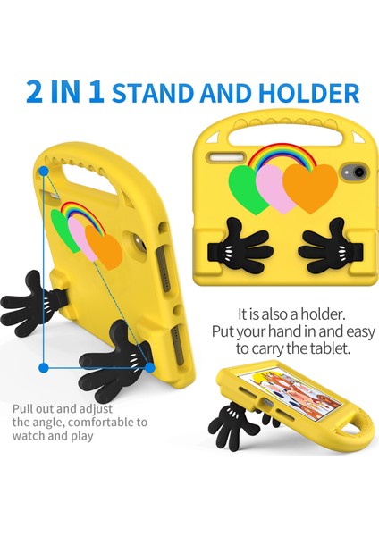 iPad Mini 2024 / Mini 6 Için Avuç Içi Tutucu Tablet Kılıfı (Yurt Dışından) fiyatları