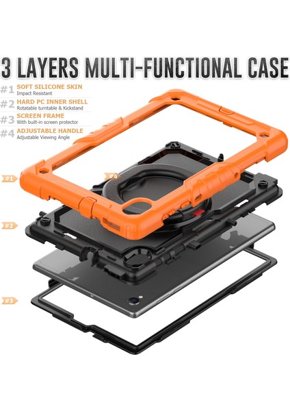 Lenovo M10 Plus X606F Için Silikon + Pc Tablet Kılıfı (Yurt Dışından) fırsatları