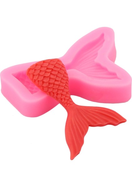 Mini Denizkızı Kuyruğu Sıvı Silikon Kalıp Büyük (Pembe) 15-94 (Yurt Dışından) fırsatları