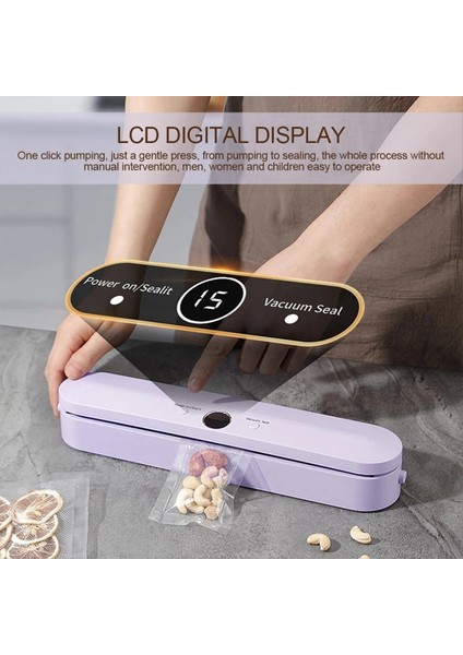 Kablosuz Taşınabilir Vakumlu Gıda Paketleme Makinesi Ev Taze Atıştırmalık Plastik Paketleme Makinesi Mutfak Gıda Saklama Için Uygun Ab Fişi (Yurt Dışından) fırsatları