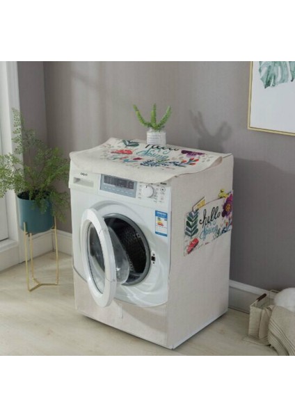 Karikatür Pamuk ve Keten Tamburlu Rulo Çamaşır Makinesi Toz Kapağı 83X60X60CM (Yurt Dışından) fırsatları