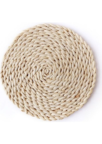 2 Adet Kaymaz Doğal Mısır Dokuma Yalıtımlı Çay Mat Yuvarlak Bardak Altlığı 10CM (Yurt Dışından) fırsatları