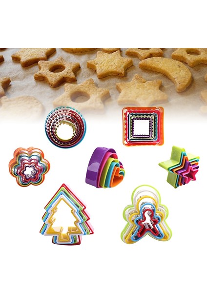 5 Adet/takım Kurabiye Plastik Kek Kalıbı Bisküvi Piston Formları Dıy Pişirme Araçları (Yurt Dışından) modelleri