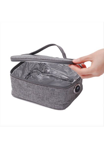 USB Taşınabilir Gıda Isıtıcı Elektrikli Öğle Yemeği Kutusu Çantaları Gıda Isıtma Bento Termal Kese Yalıtımlı Öğle Çantası Ekran (Yurt Dışından)